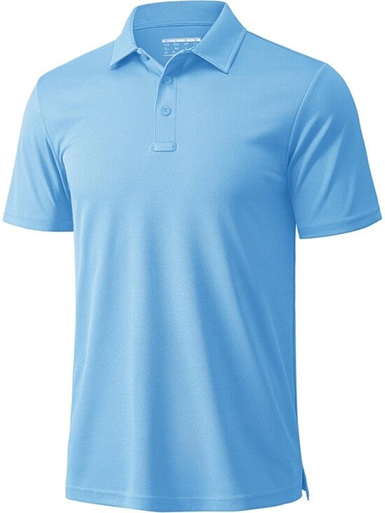 Other - Men’s Sky Blue Golf Polo Quick Dry Moisture Wicking Athletic Fit Tee Shirt